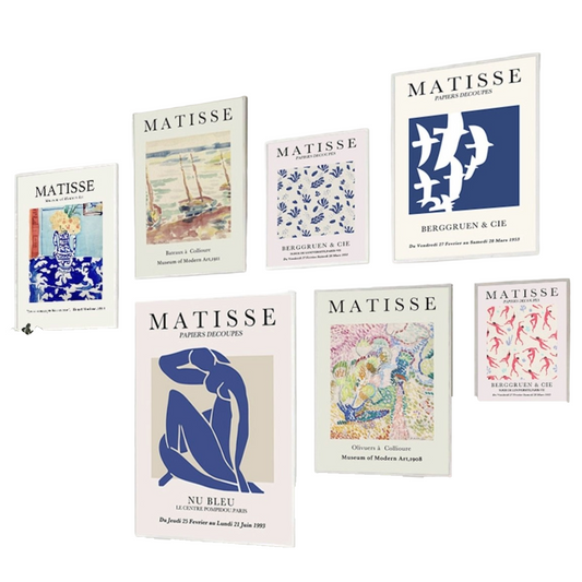 Poster Matisse Berggruen & Cie Museum | Bilder Wohnzimmer | Wandbilder Schlafzimmer | Deko Print ohne Rahmen | Bilder Set Matisse Bunt