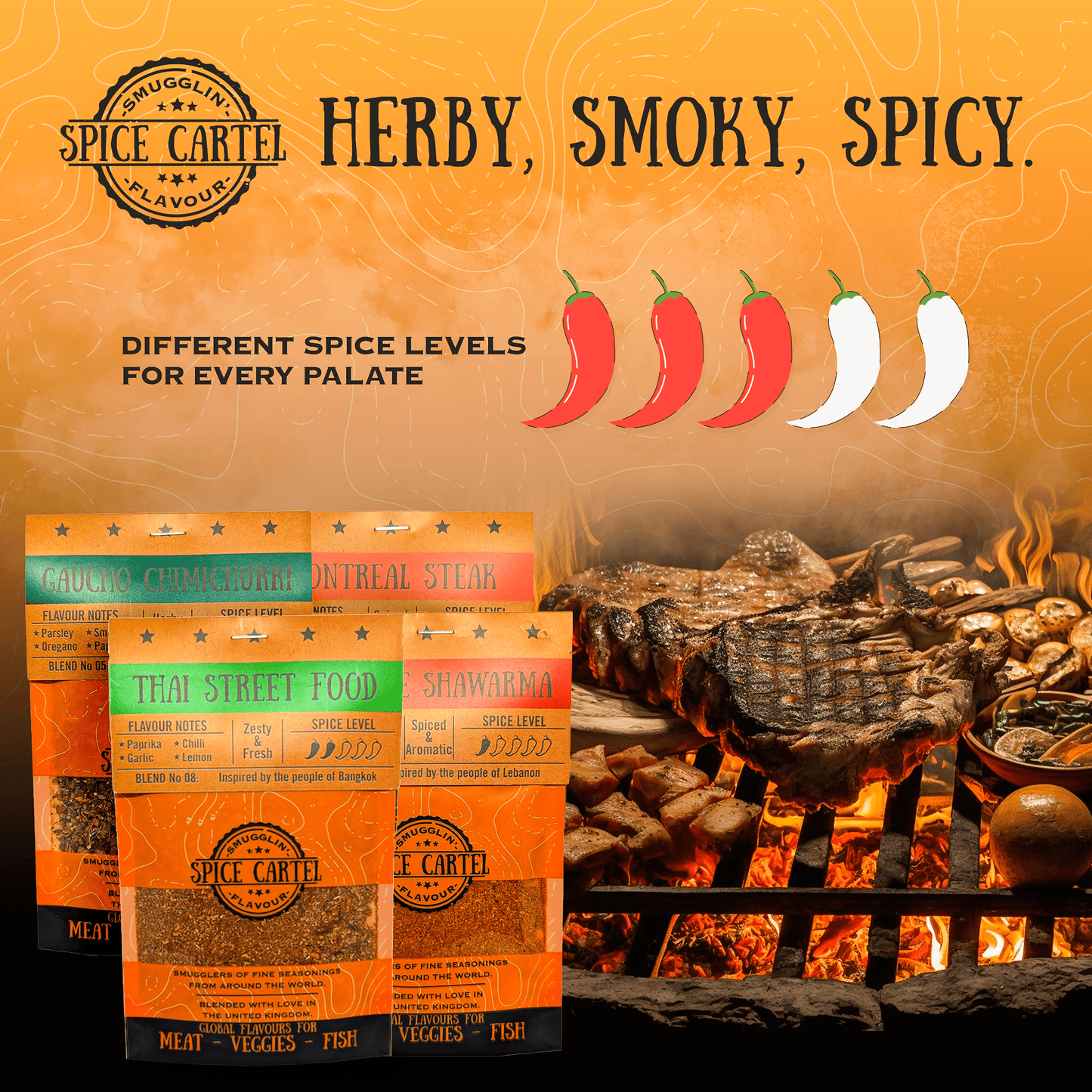 Spice Cartel's Mozambican Peri Peri 35g Resealable Pouch
