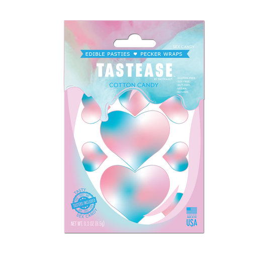 5 Pack: Tastease: Edible Pasties & Pecker Wraps in Cotton Candy by Pastease®